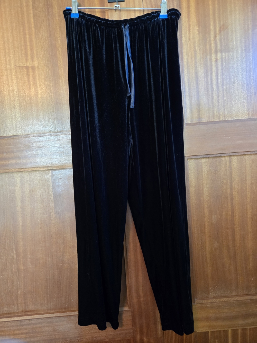 Worthington Black Velvet Drawstring Pants